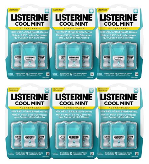 Listerine Cool Mint PocketPaks Portable Breath Stripsha.